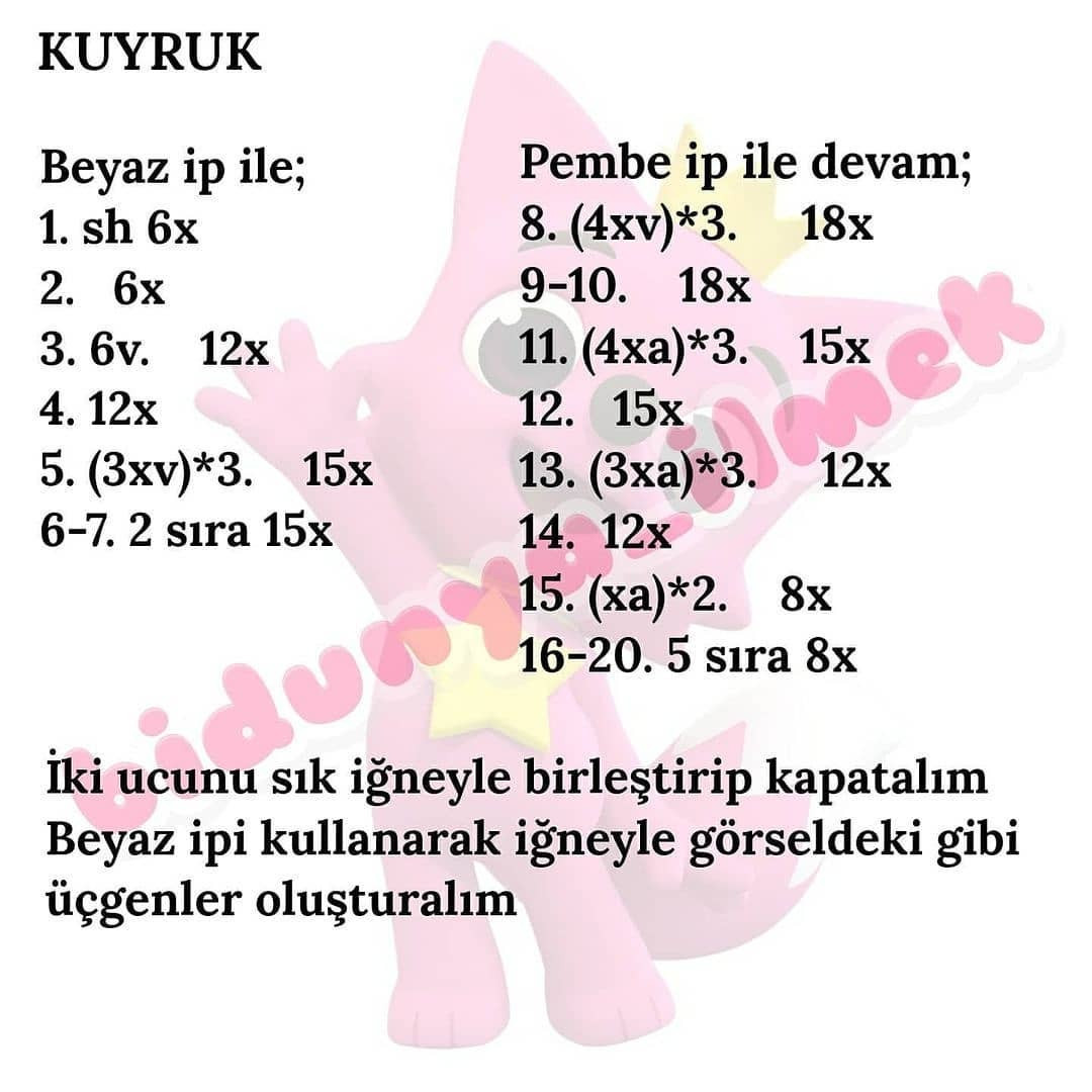 pinkfong bebek tığ işi modeli