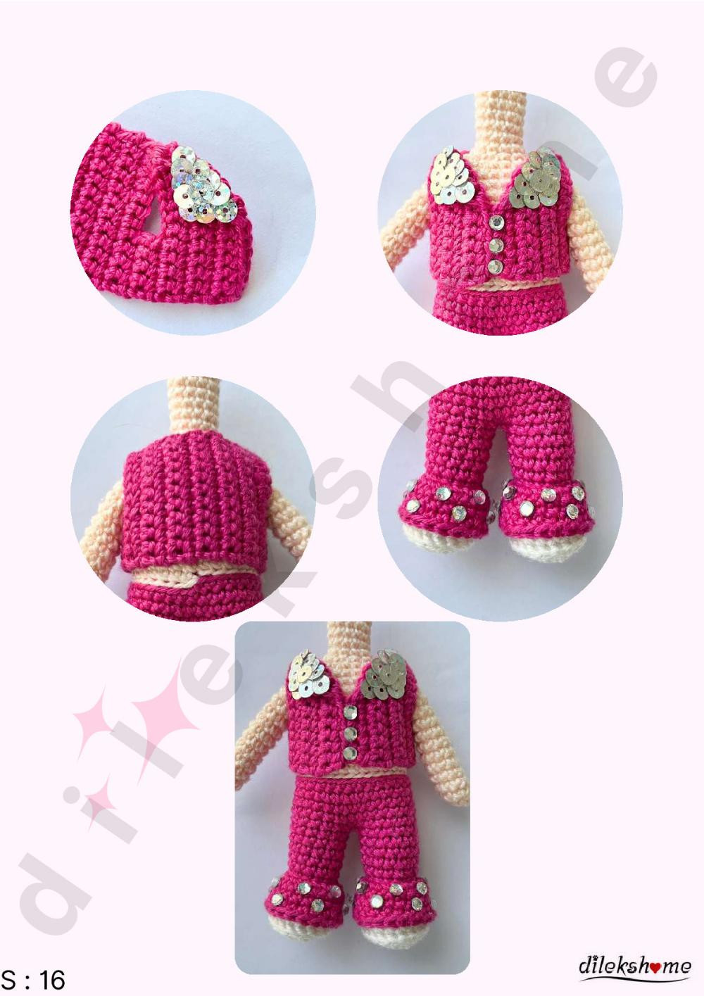 pinkie english crochet pattern