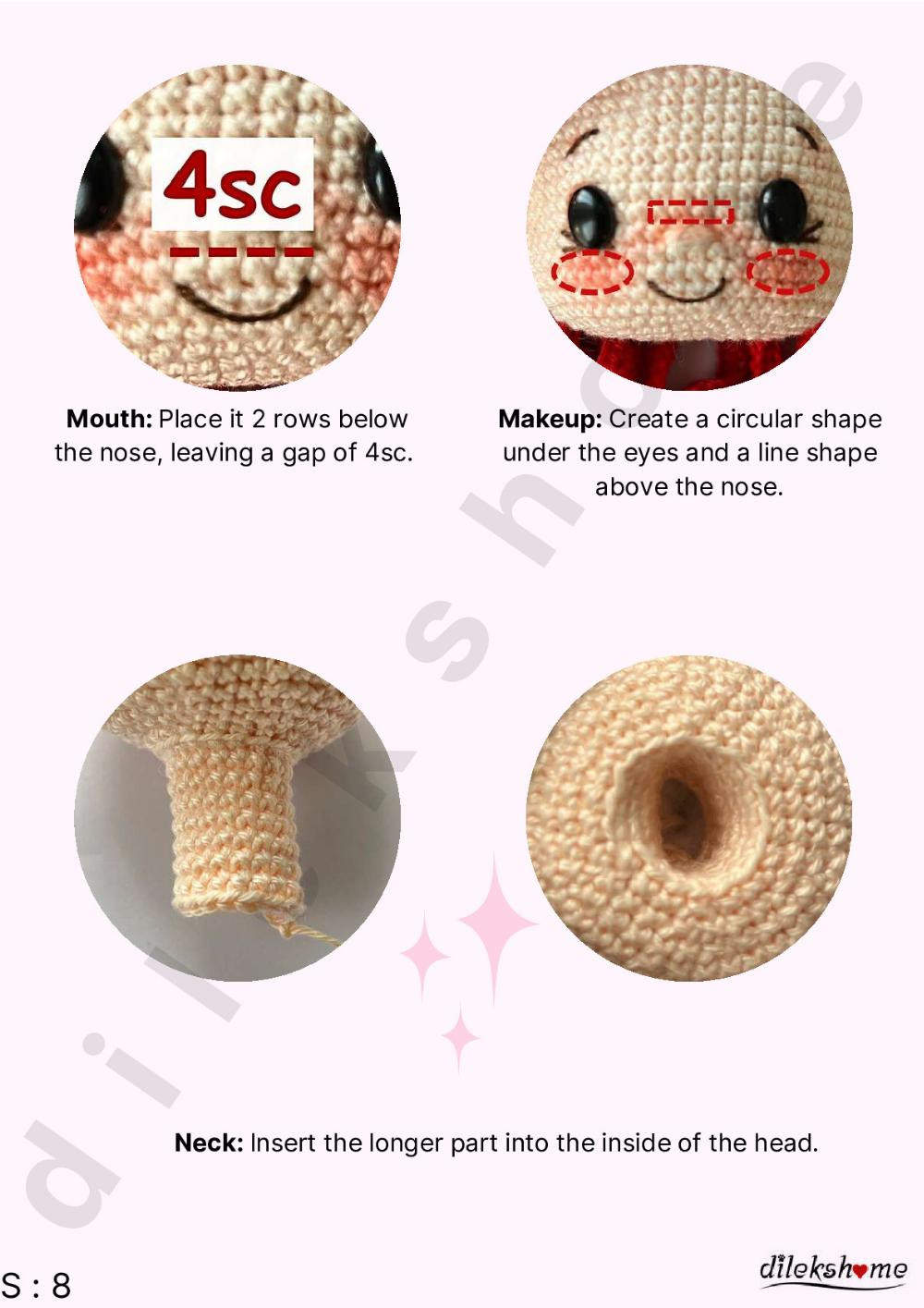 pinkie english crochet pattern