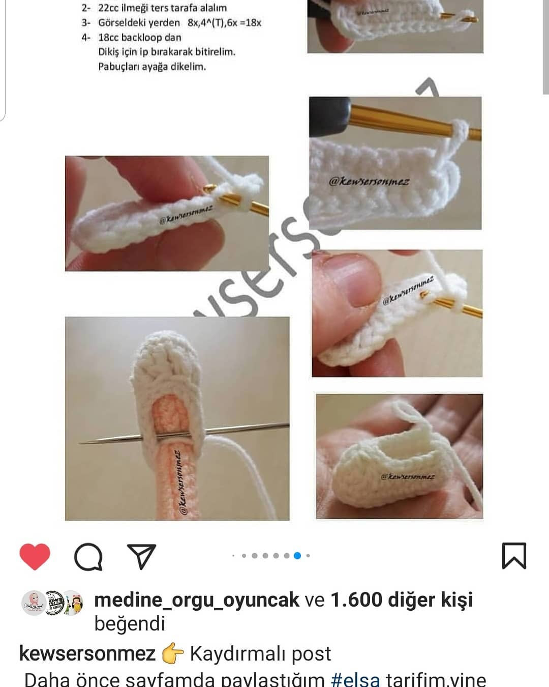 prenses elsa tığ işi modeli