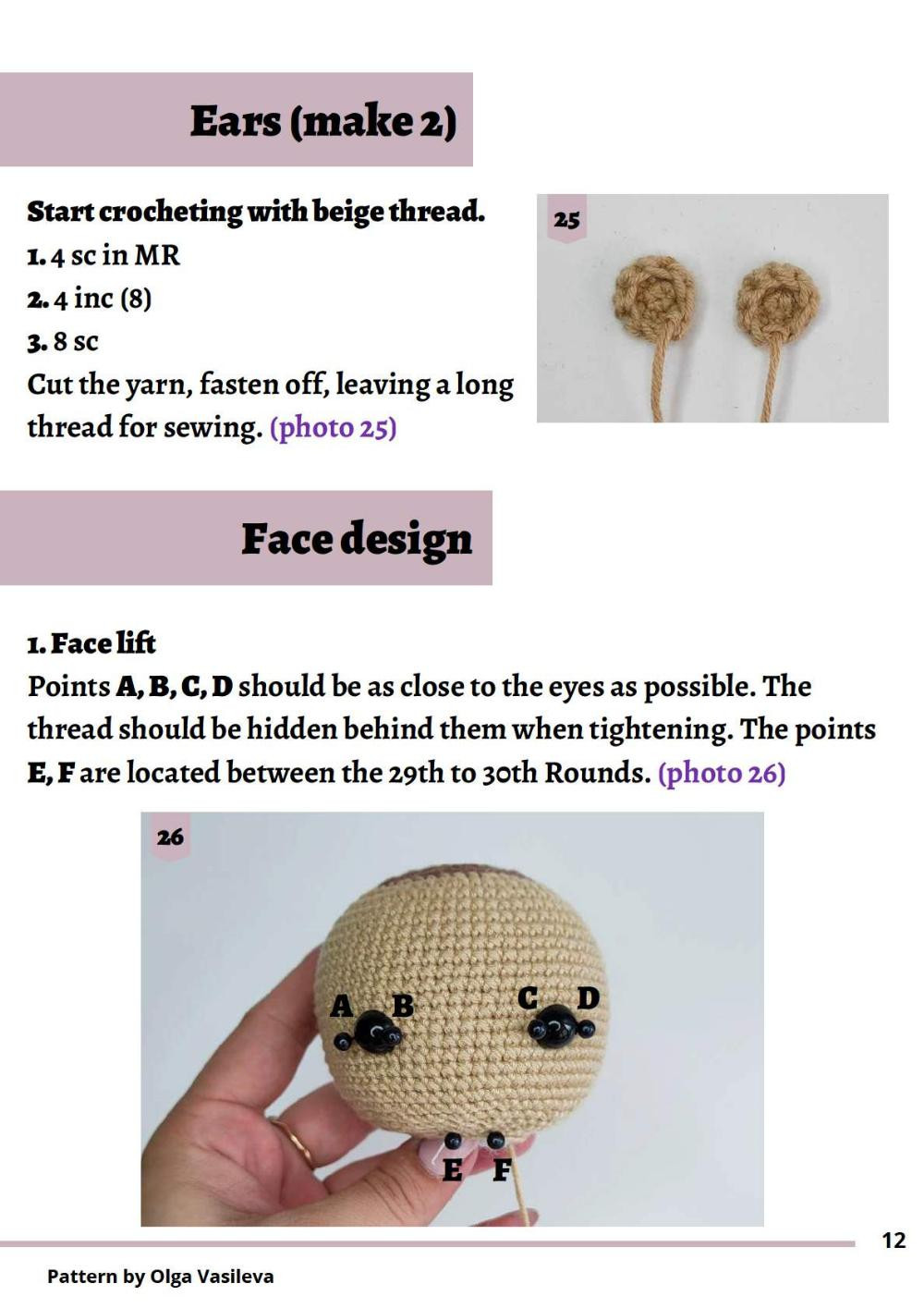 purple doll crochet pattern