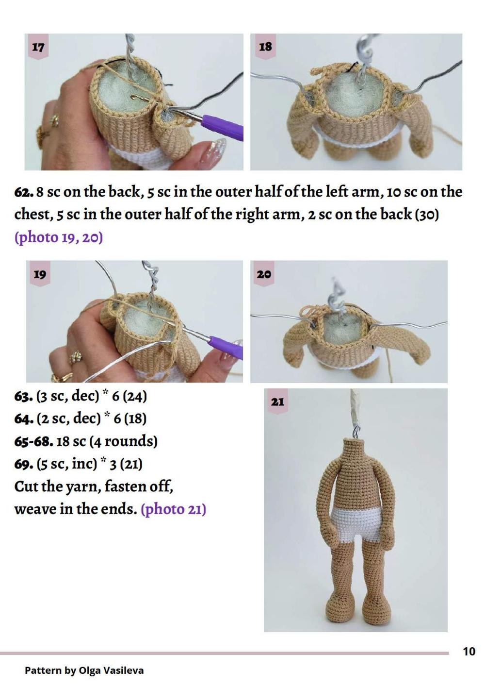 purple doll crochet pattern