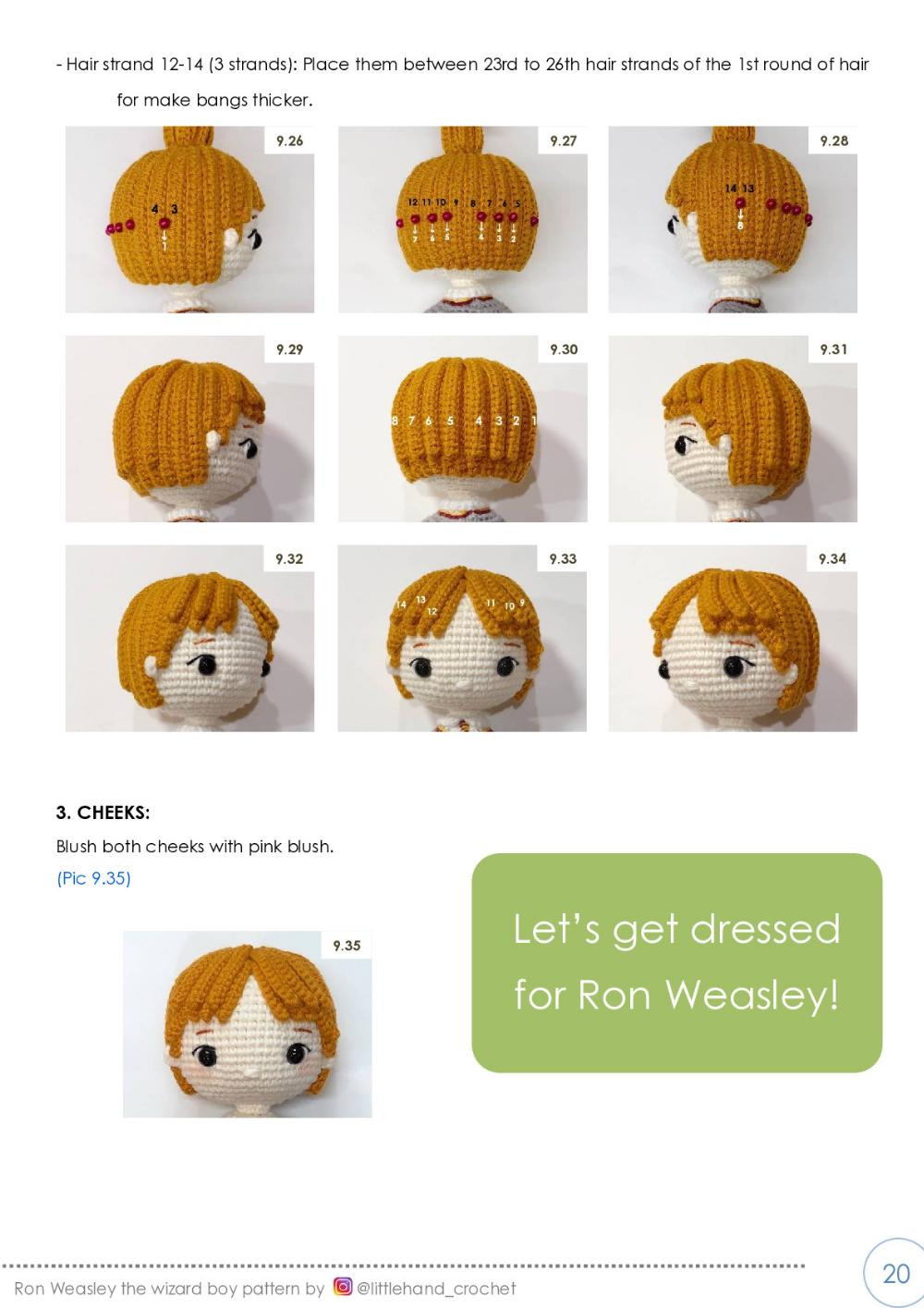 ron weasley crochet pattern