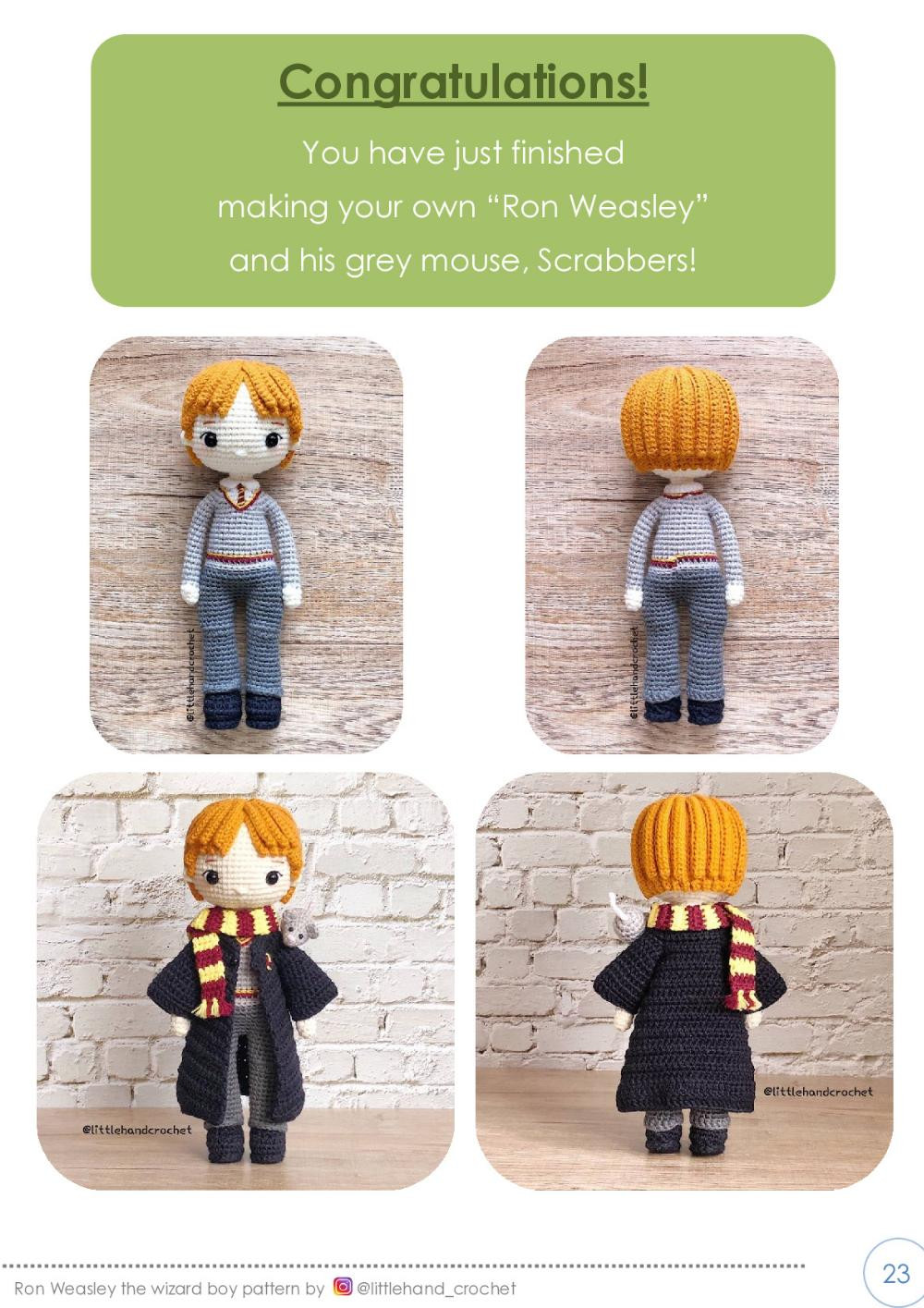 ron weasley crochet pattern