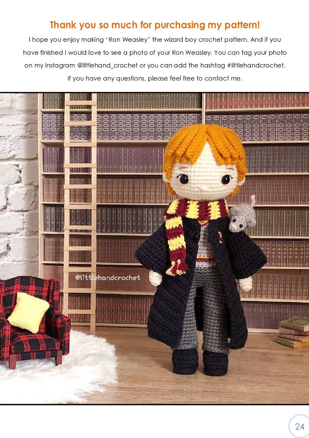 ron weasley crochet pattern