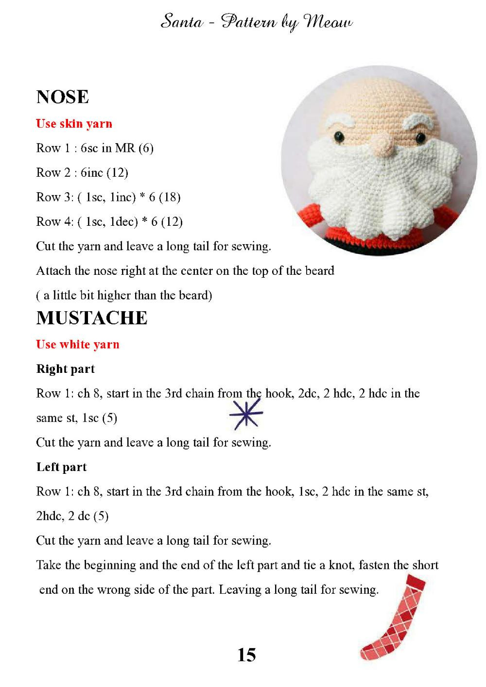 santa crochet pattern