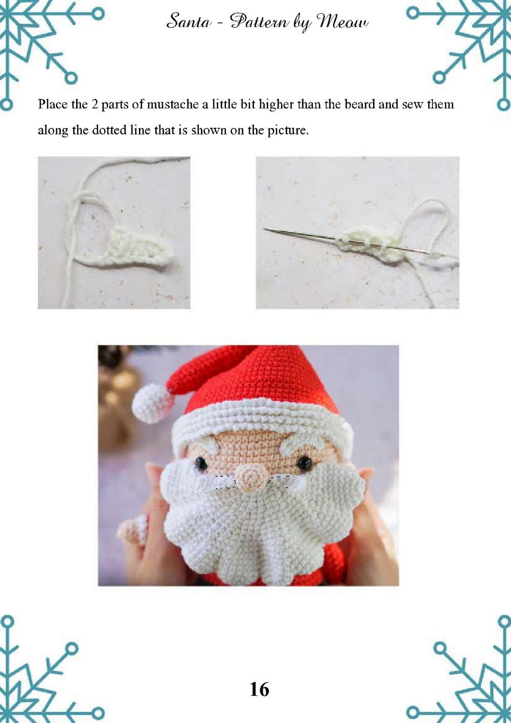 santa crochet pattern