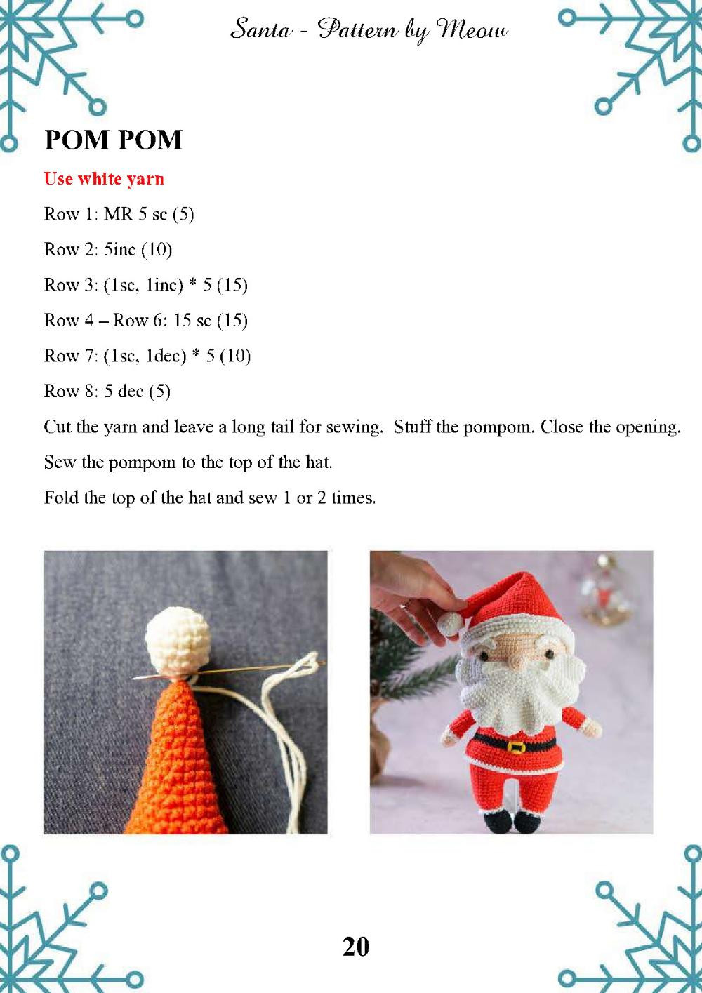 santa crochet pattern