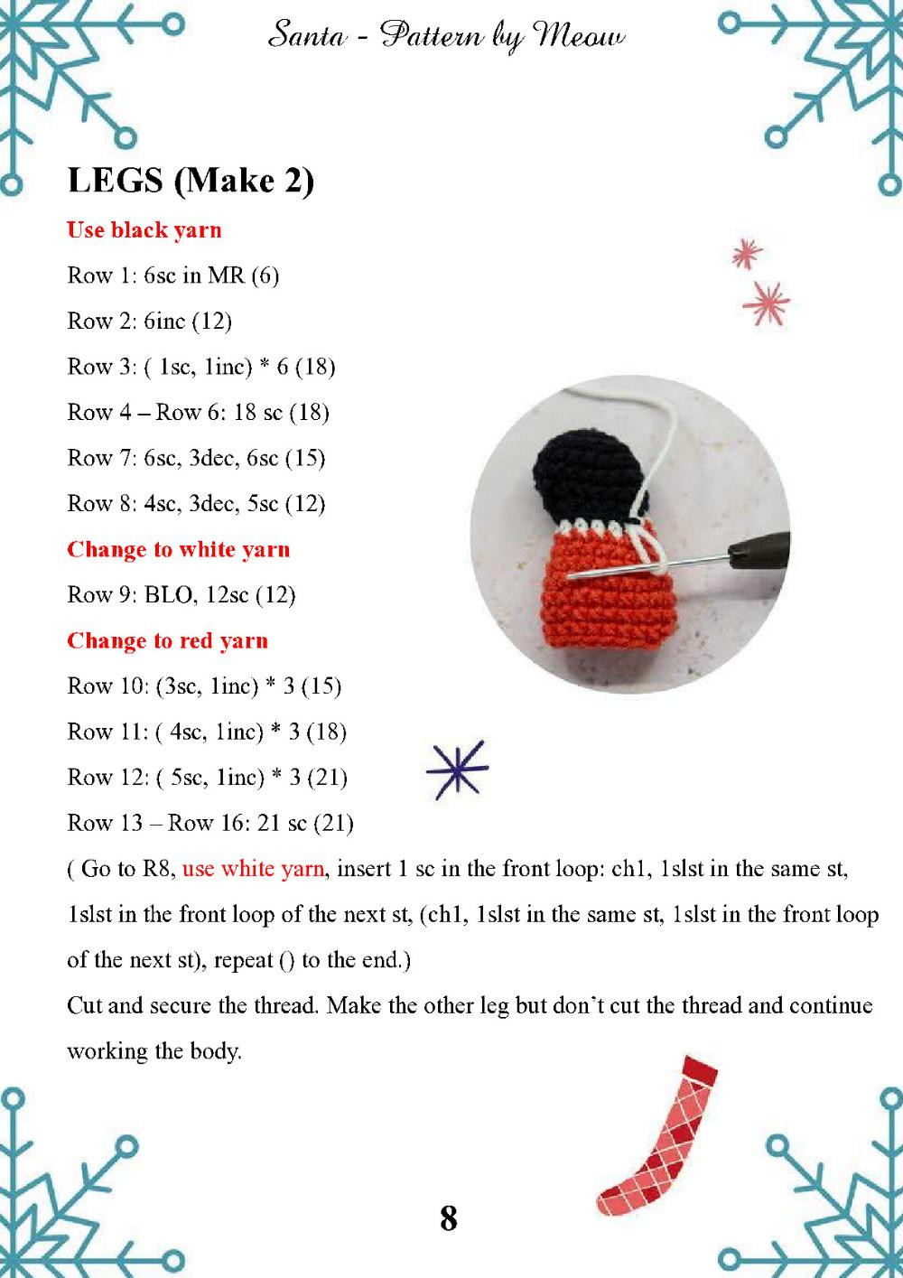 santa crochet pattern