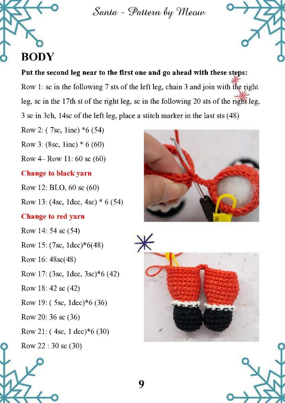 santa crochet pattern