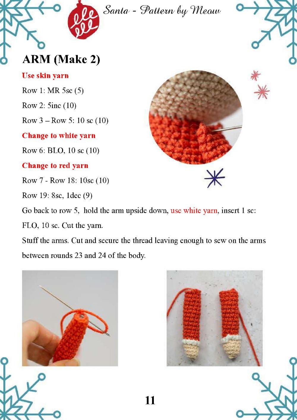 santa crochet pattern