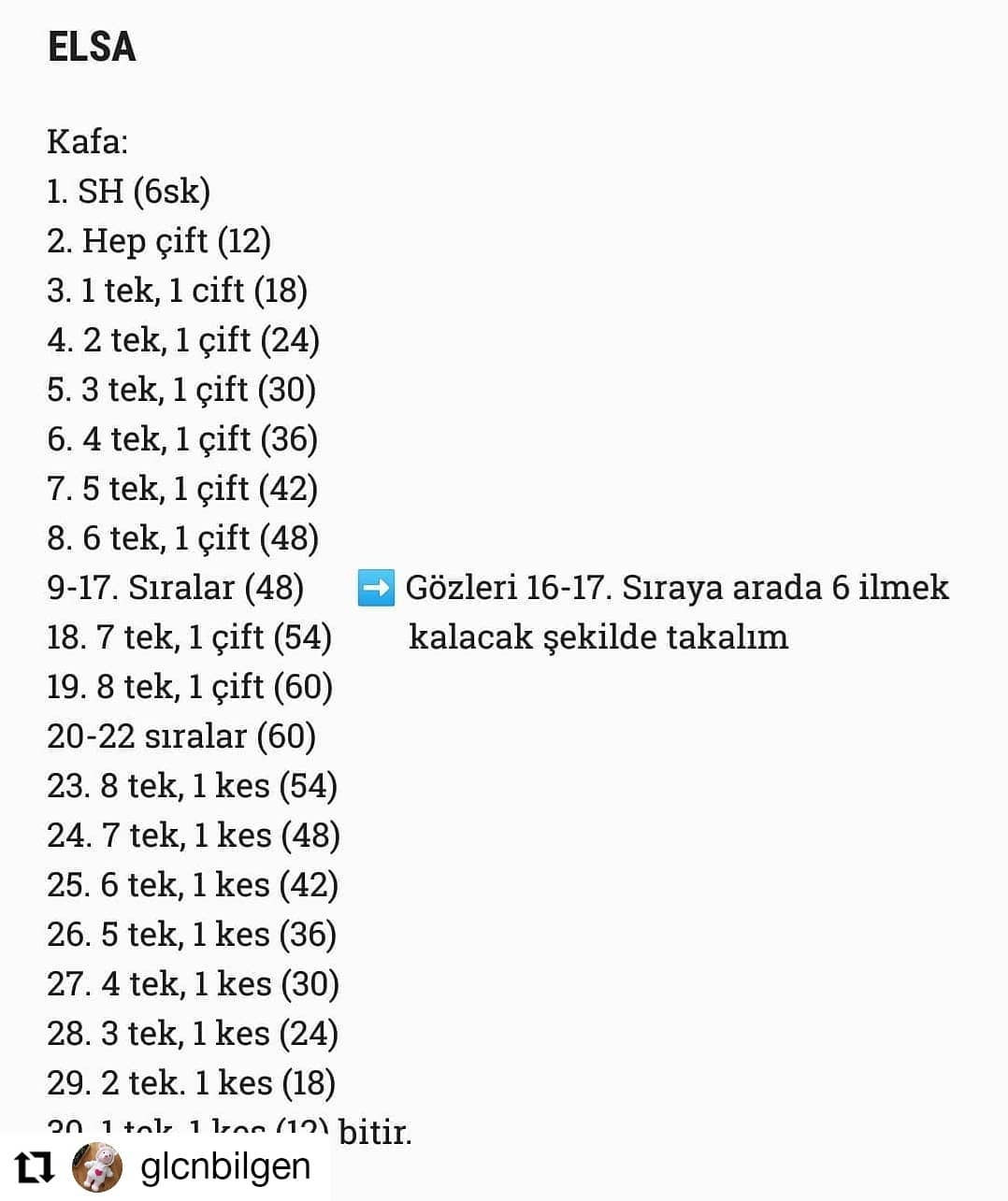 Sarı saçlı ve mavi elbiseli Elsa tığ işi modeli.