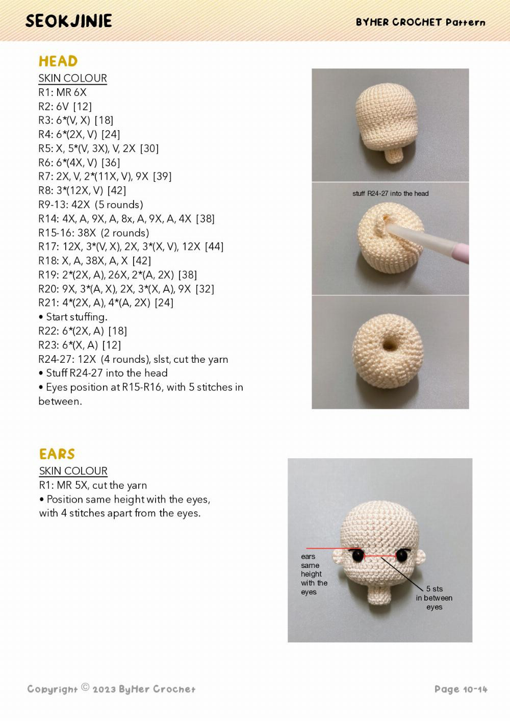 seokjinie crochet pattern