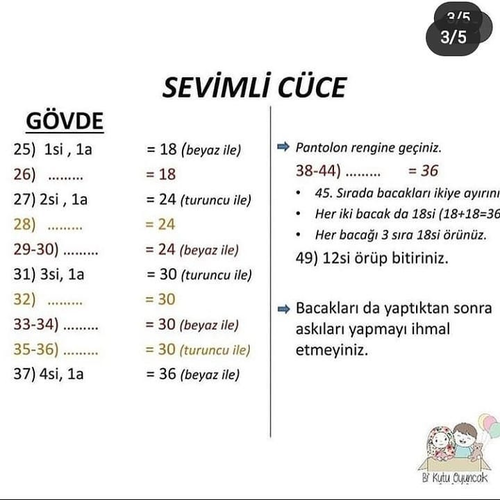 Sevimli cüce tığ işi tarifi