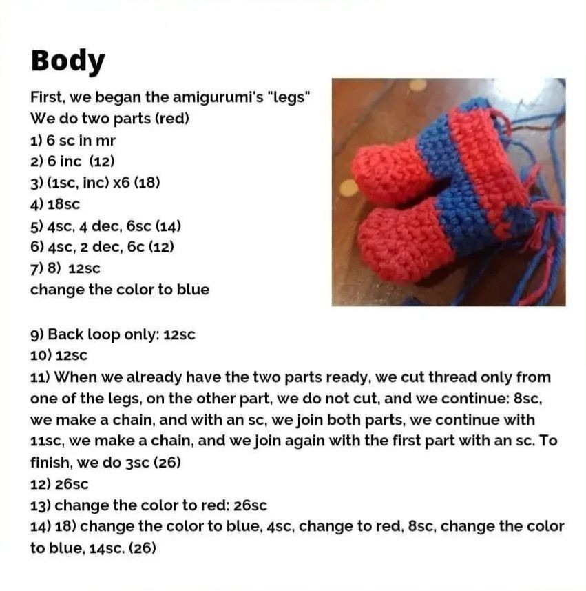 spiderman free pattern