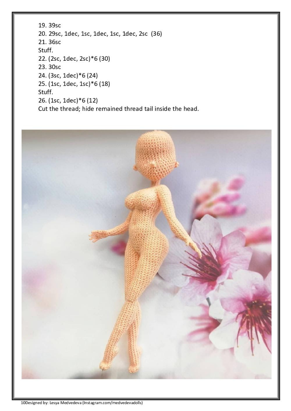 the female figure crochet pattern