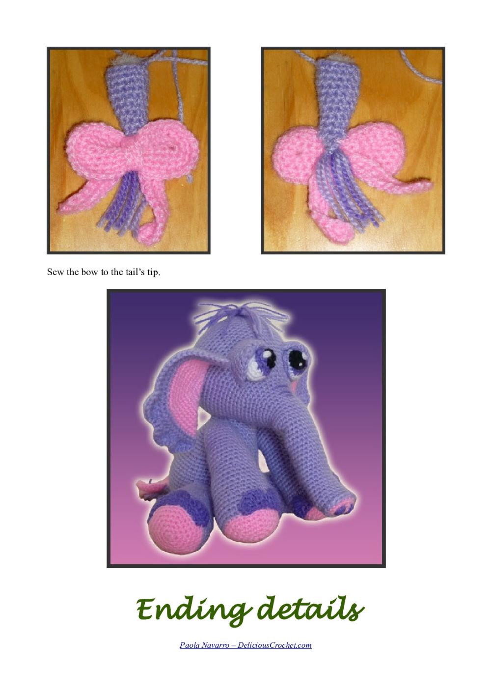 The Little Elephant crochet pattern