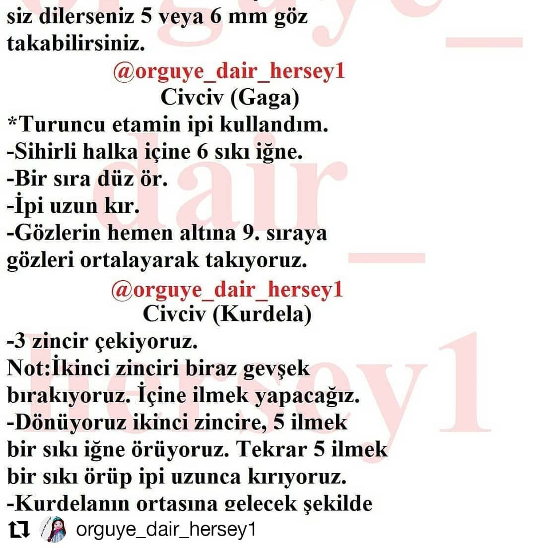 Tığ işi tarifi sarı civcivler beyaz yumurtalardan çıkar.