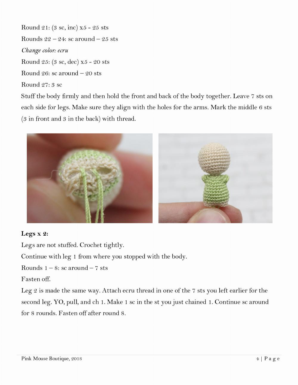 tiny people crochet pattern