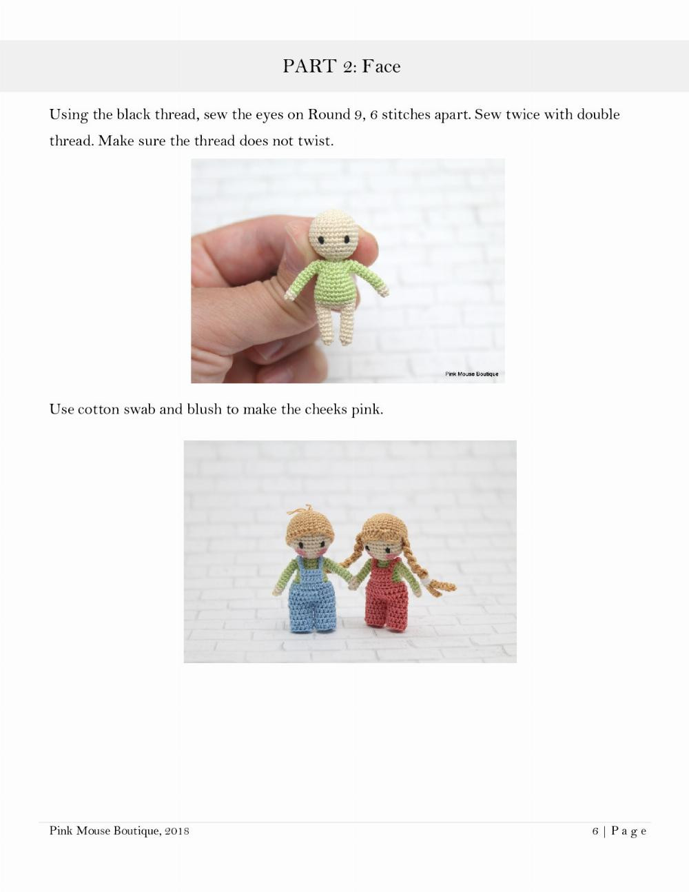 tiny people crochet pattern