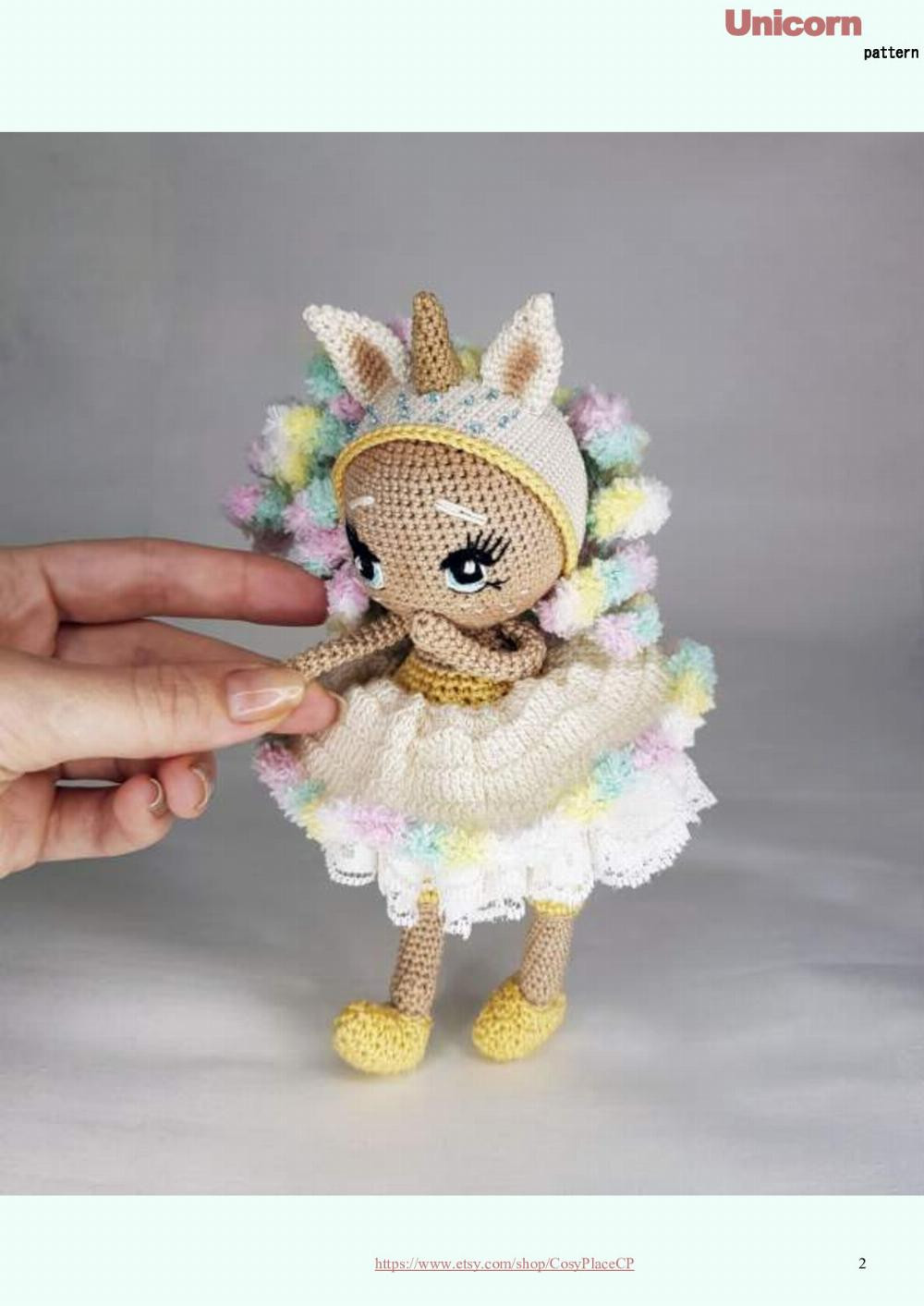 unicorn doll crochet pattern