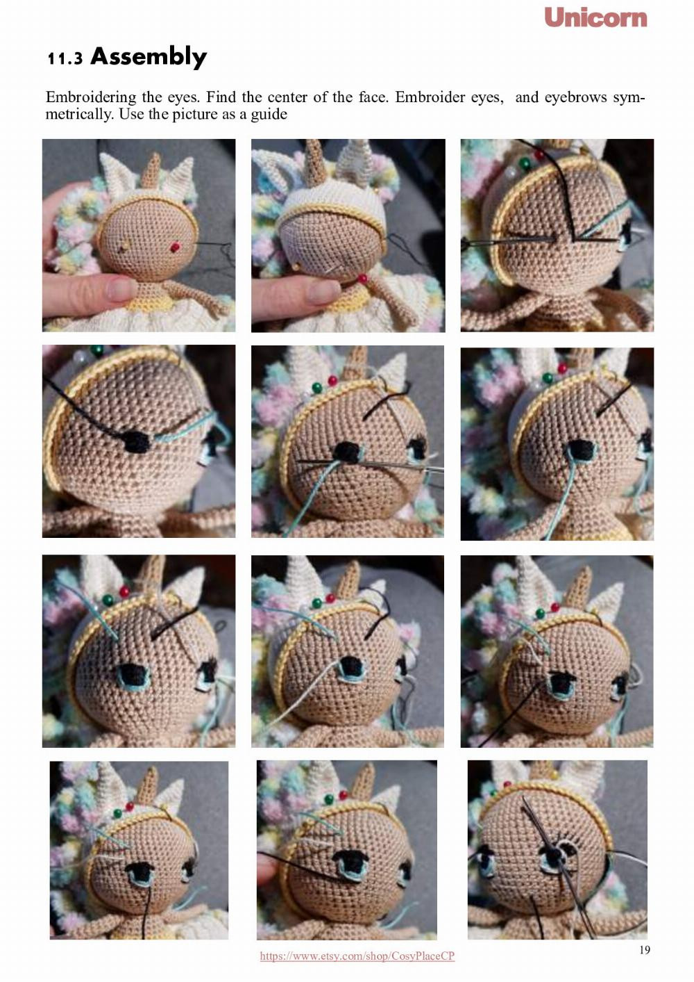 unicorn doll crochet pattern