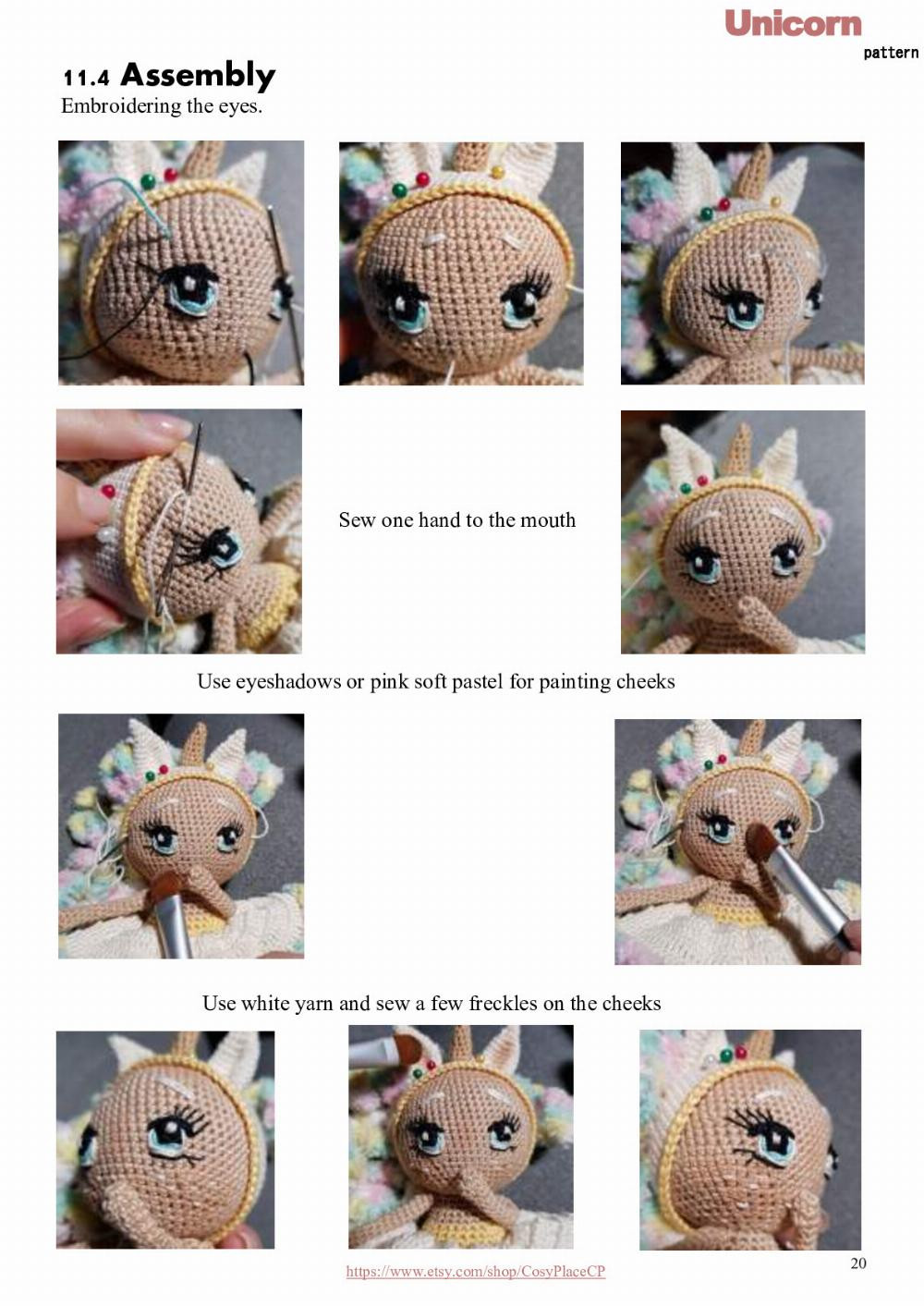 unicorn doll crochet pattern