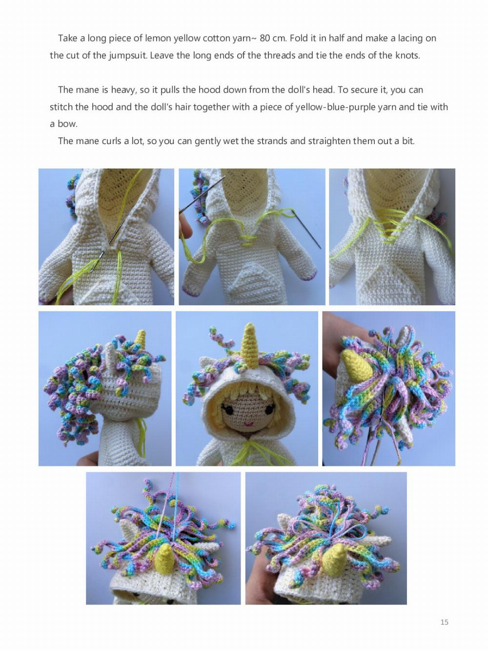 unicorn outfit crochet pattern