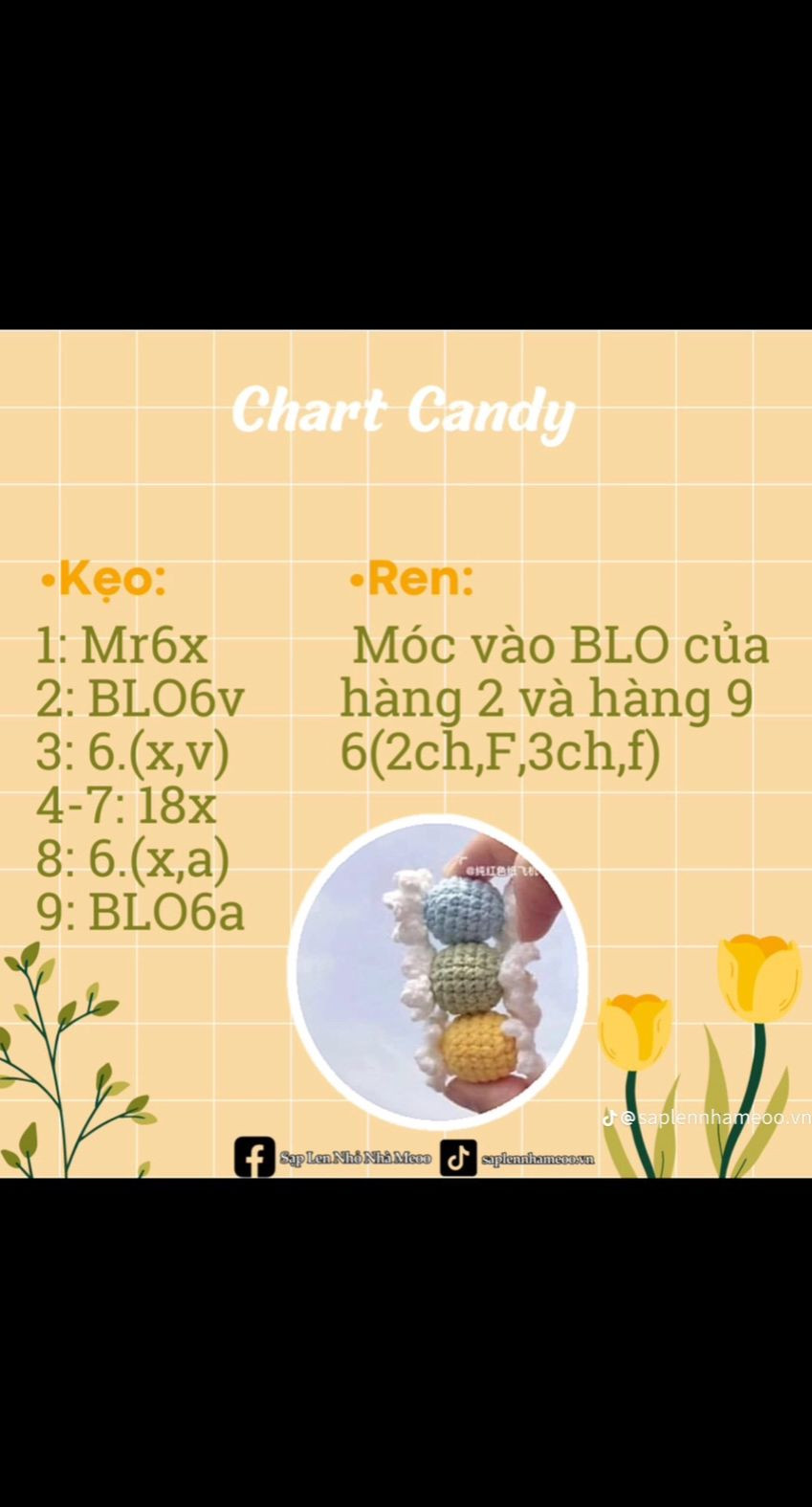 watermelon keychain chart, chart bé thỏ, chart candy