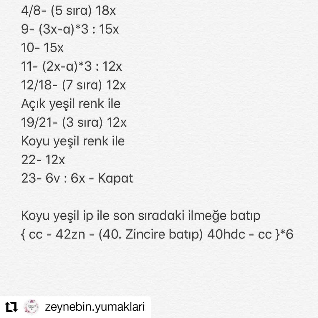 Yeşil soğan tığ işi tarifi