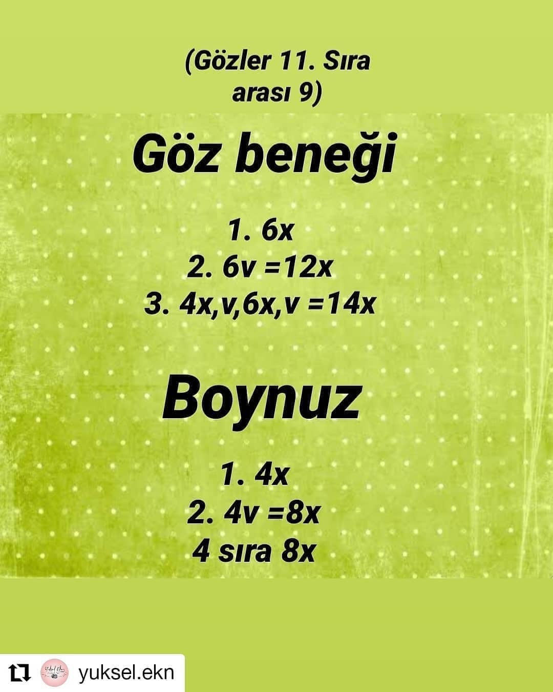 Yosun yeşili tulum giyen pembe ağızlı inek için tığ işi modeli.