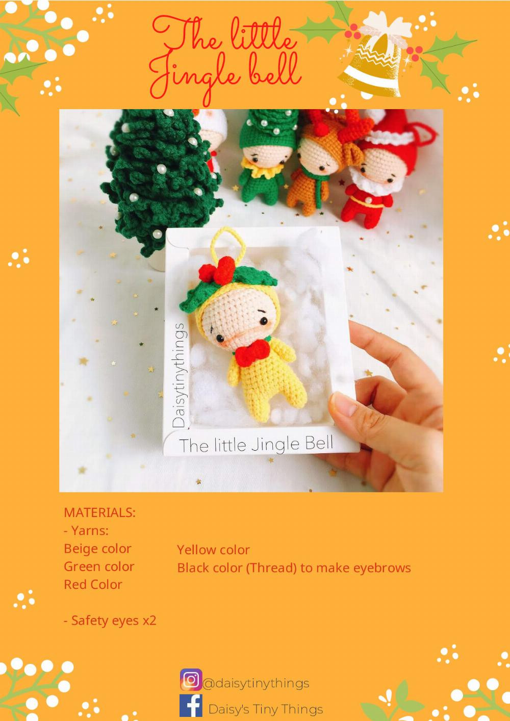 5 Christmas tree ornaments pattern