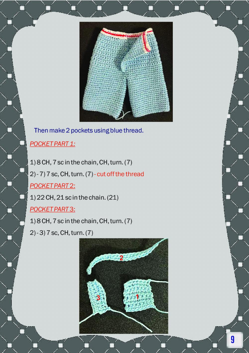 adam clothes crochet pattern