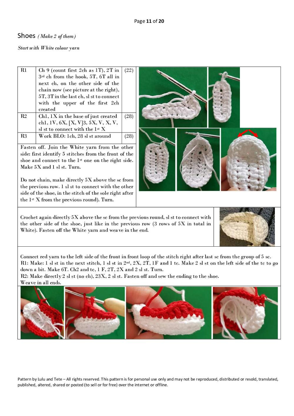 Alex the Guitar boy Crochet pattern Pattern