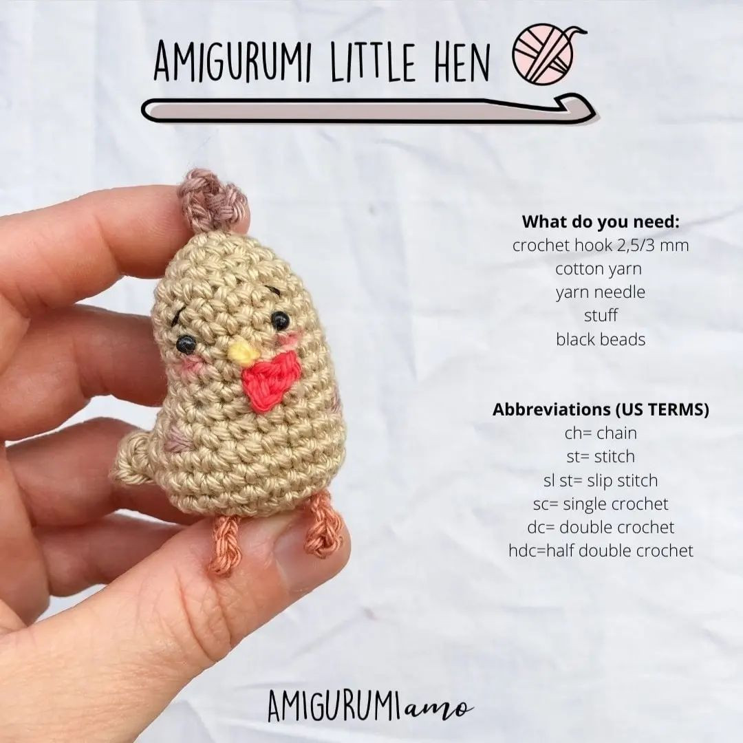 amgurumi little hen