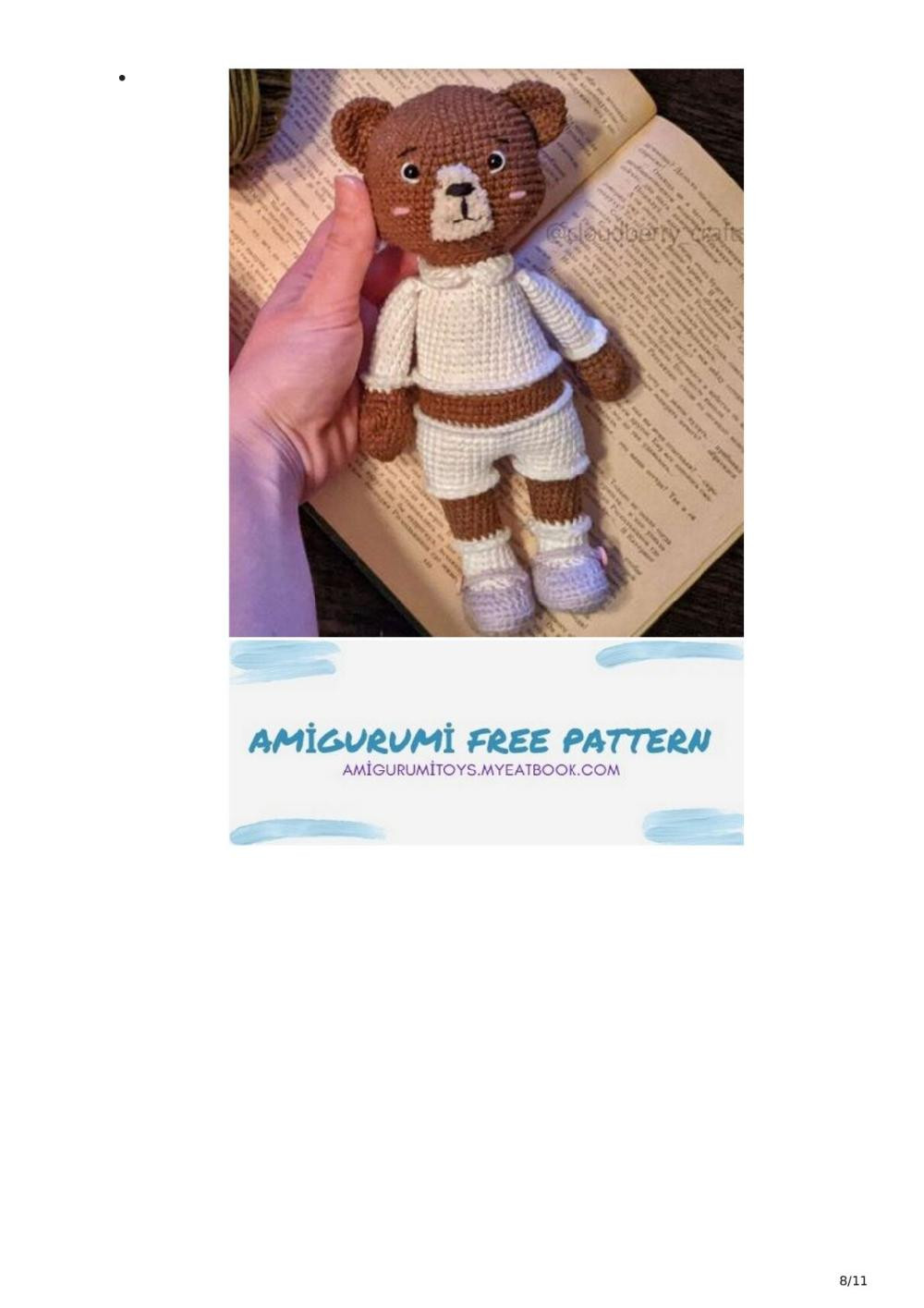 Amigurumi Cute Bear Free Pattern