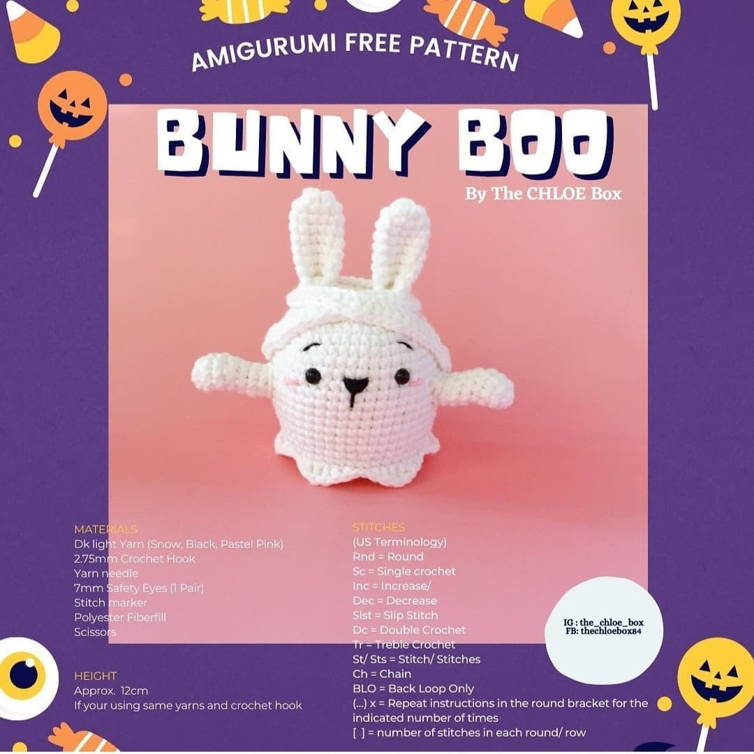 amigurumi free pattern bunny boo