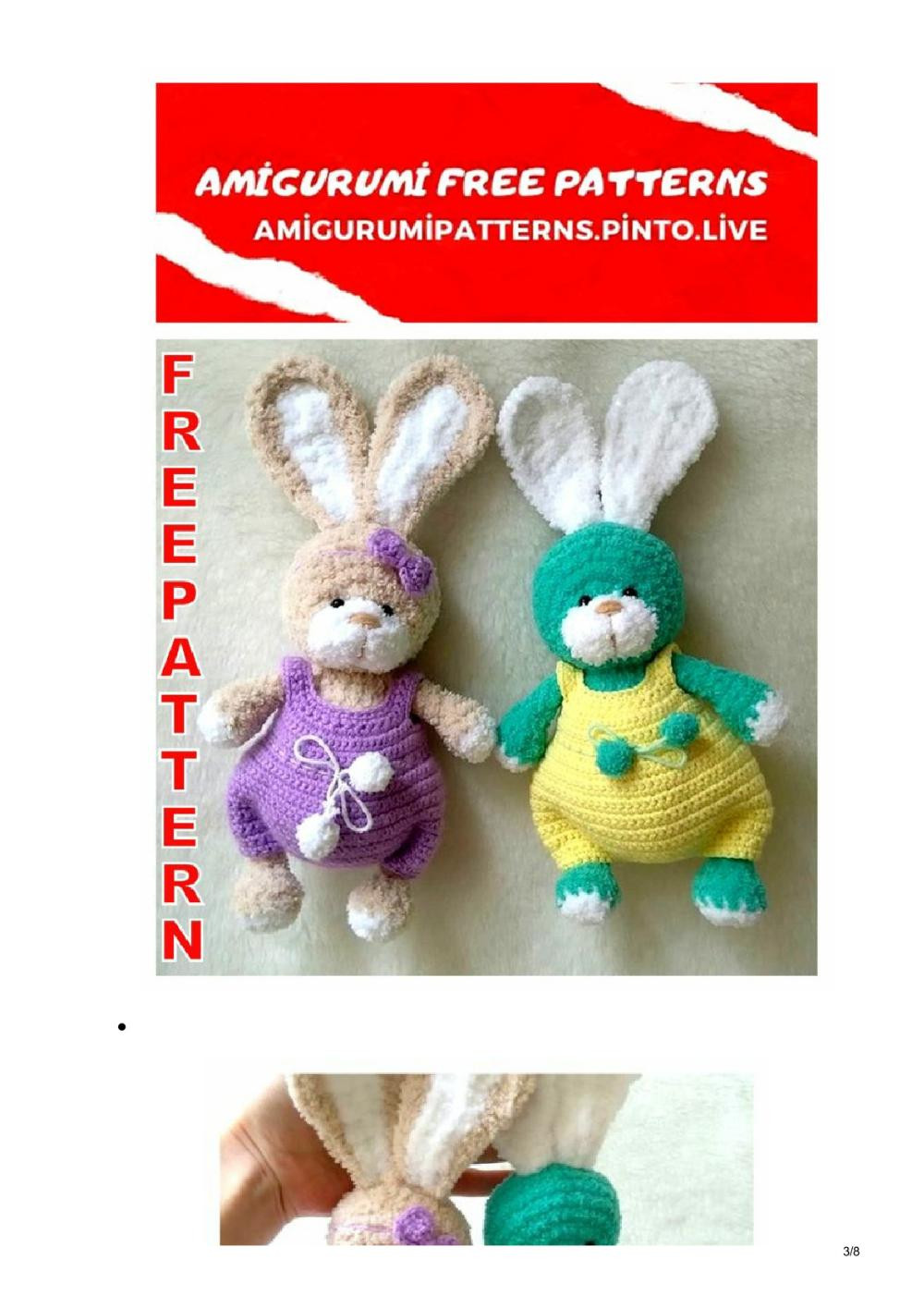 Amigurumi Little Cute Bunny Free Crochet Pattern