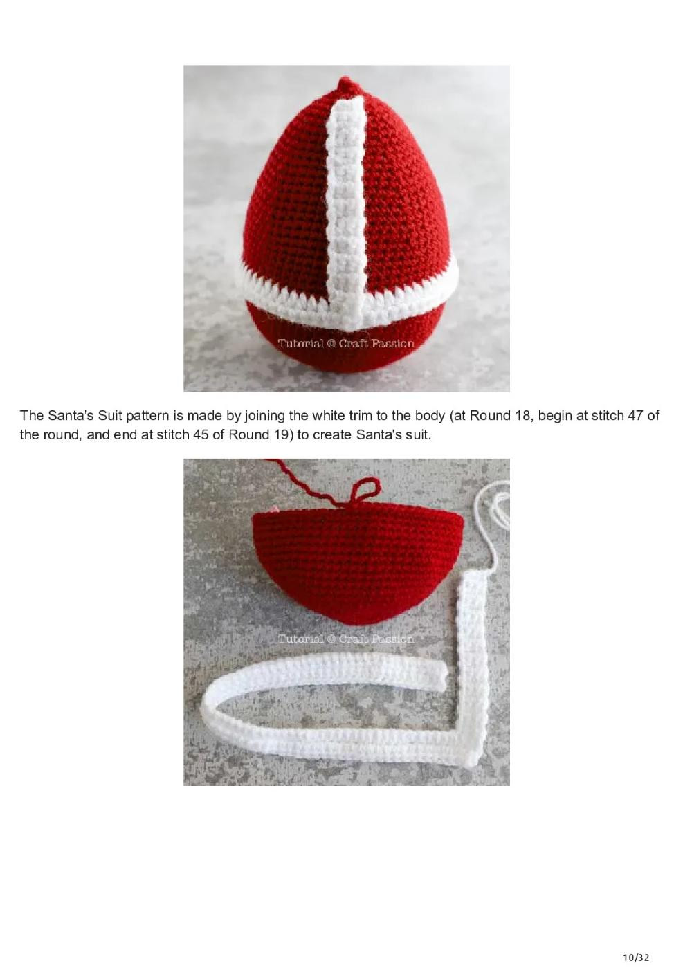 Amigurumi Santa Claus Doll Crochet Pattern