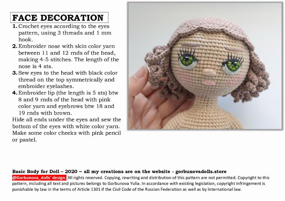 Amigurumi Sonya the Doll Paid pattern