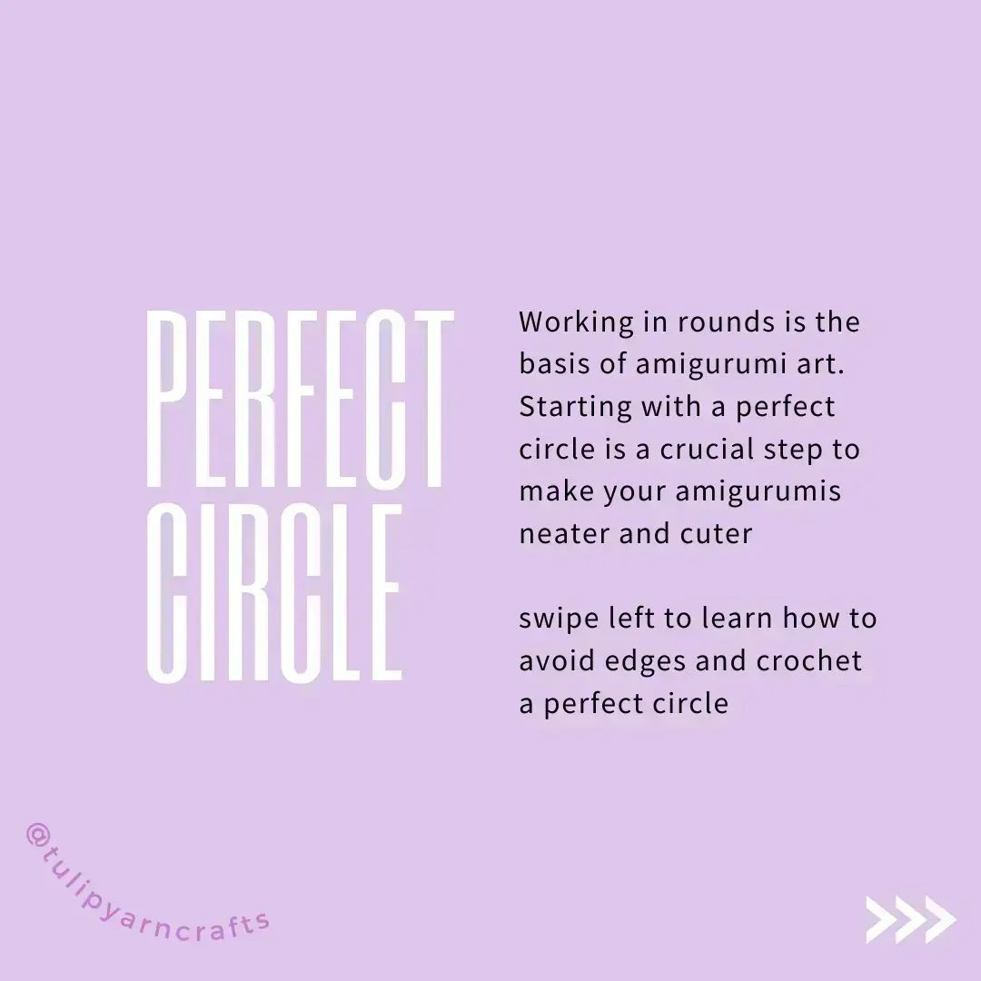 amigurumi tips how to make perfect circle