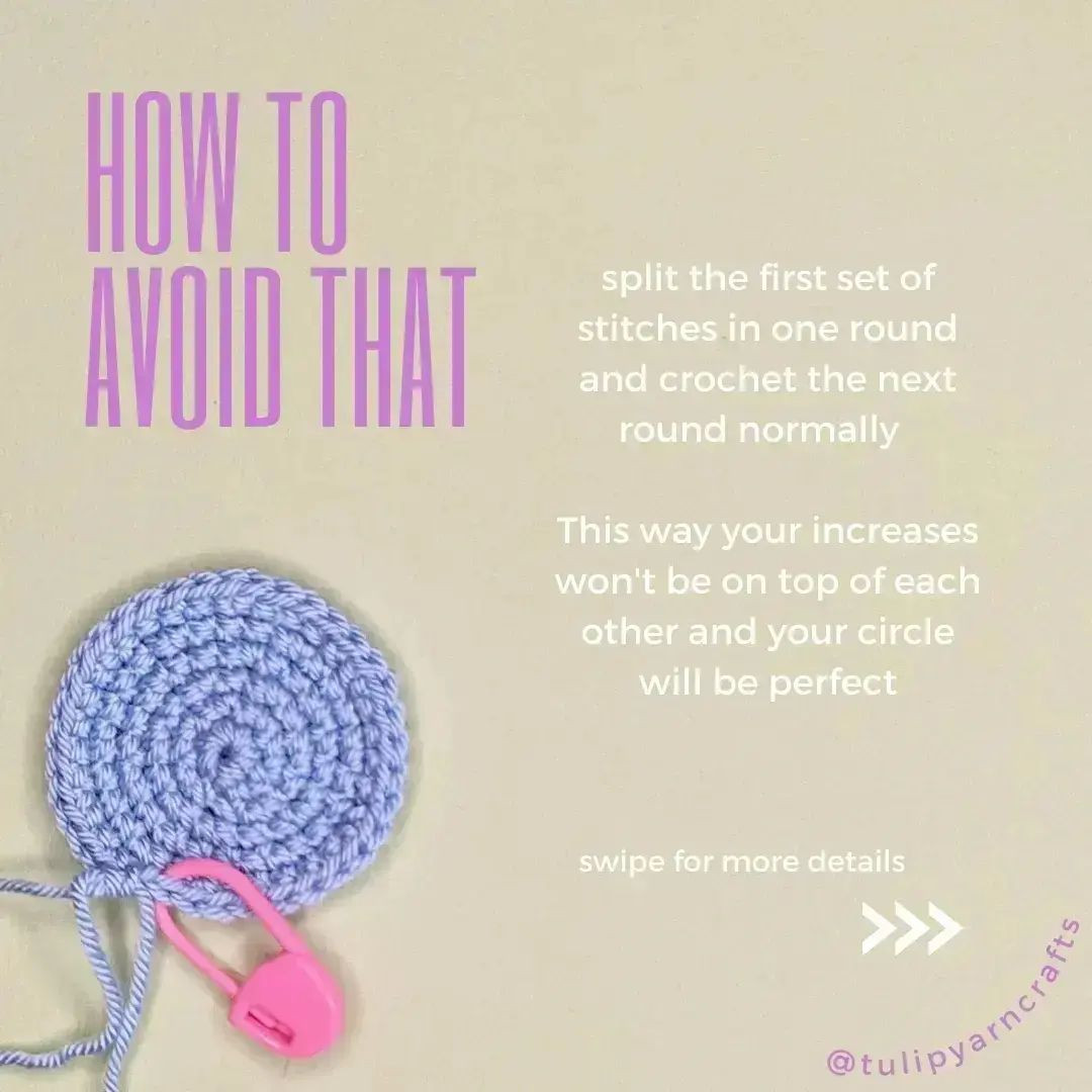 amigurumi tips how to make perfect circle