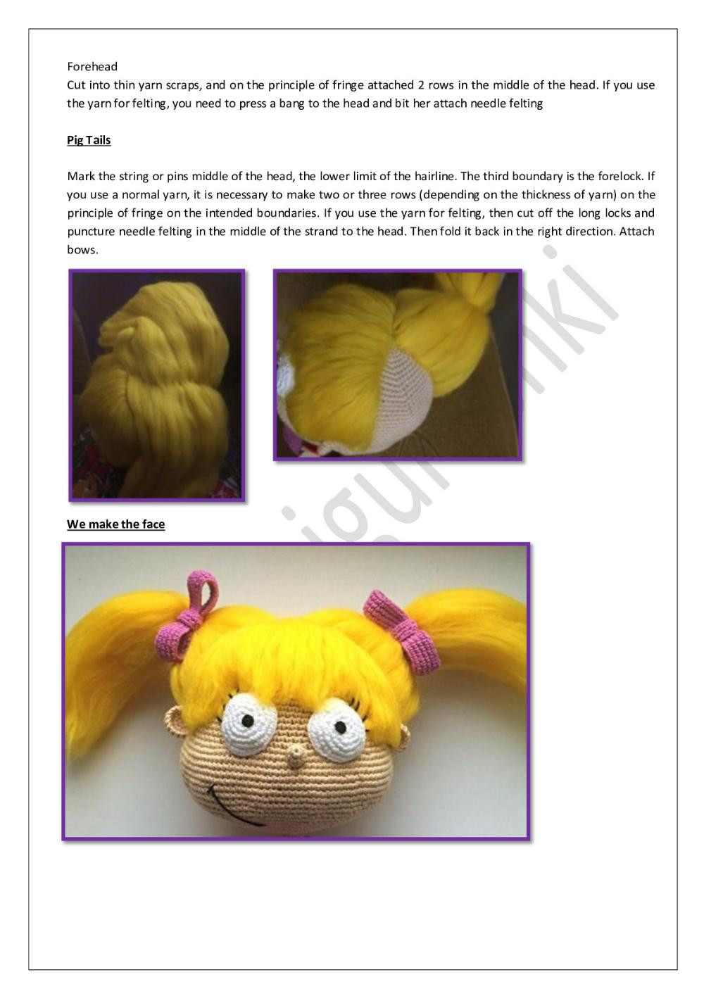 Angelica Pickles crochet pattern