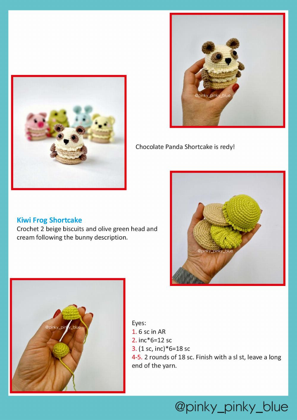 Animal Shotcakes Crochet pattern