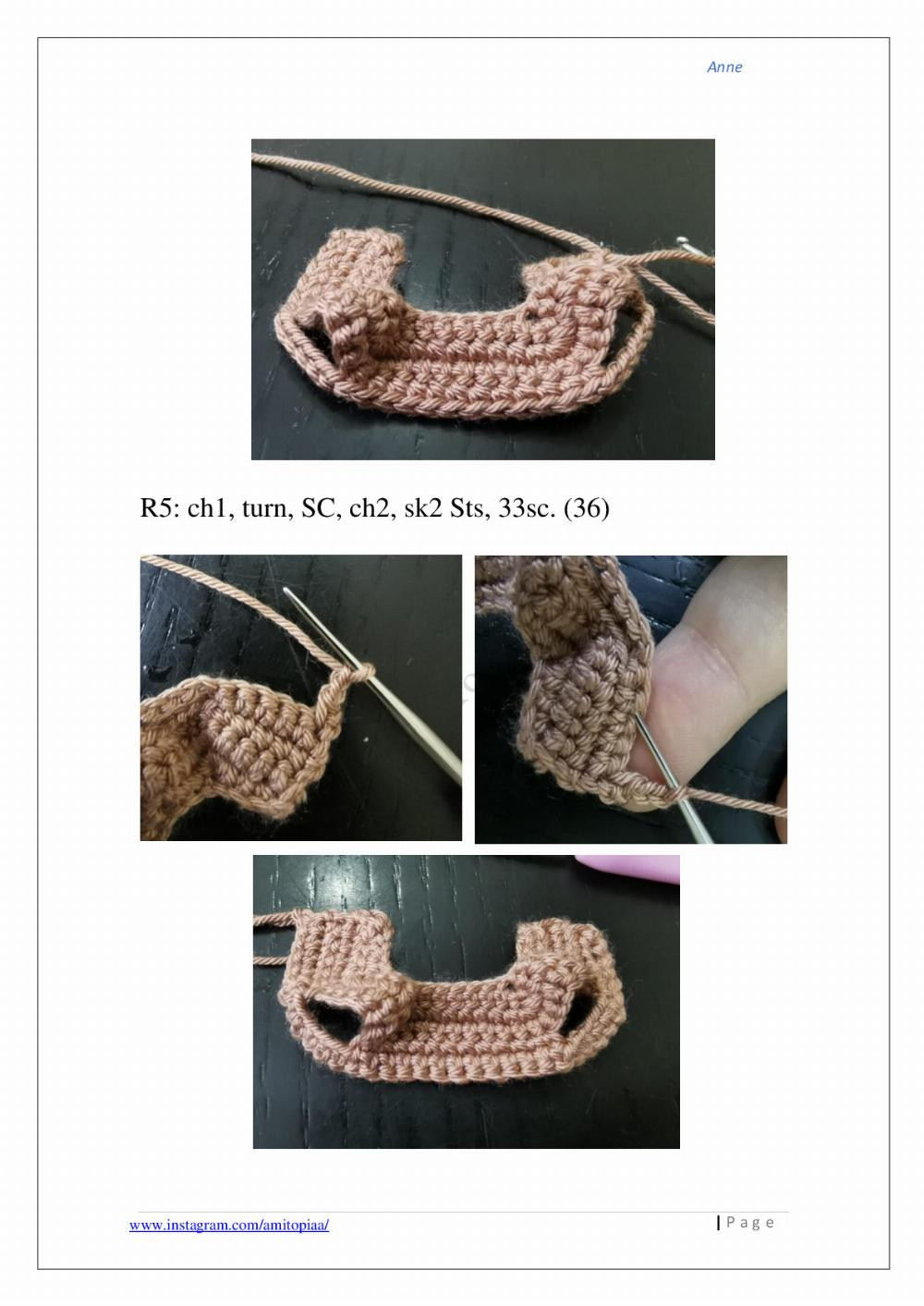 Anne with an e crochet pattern