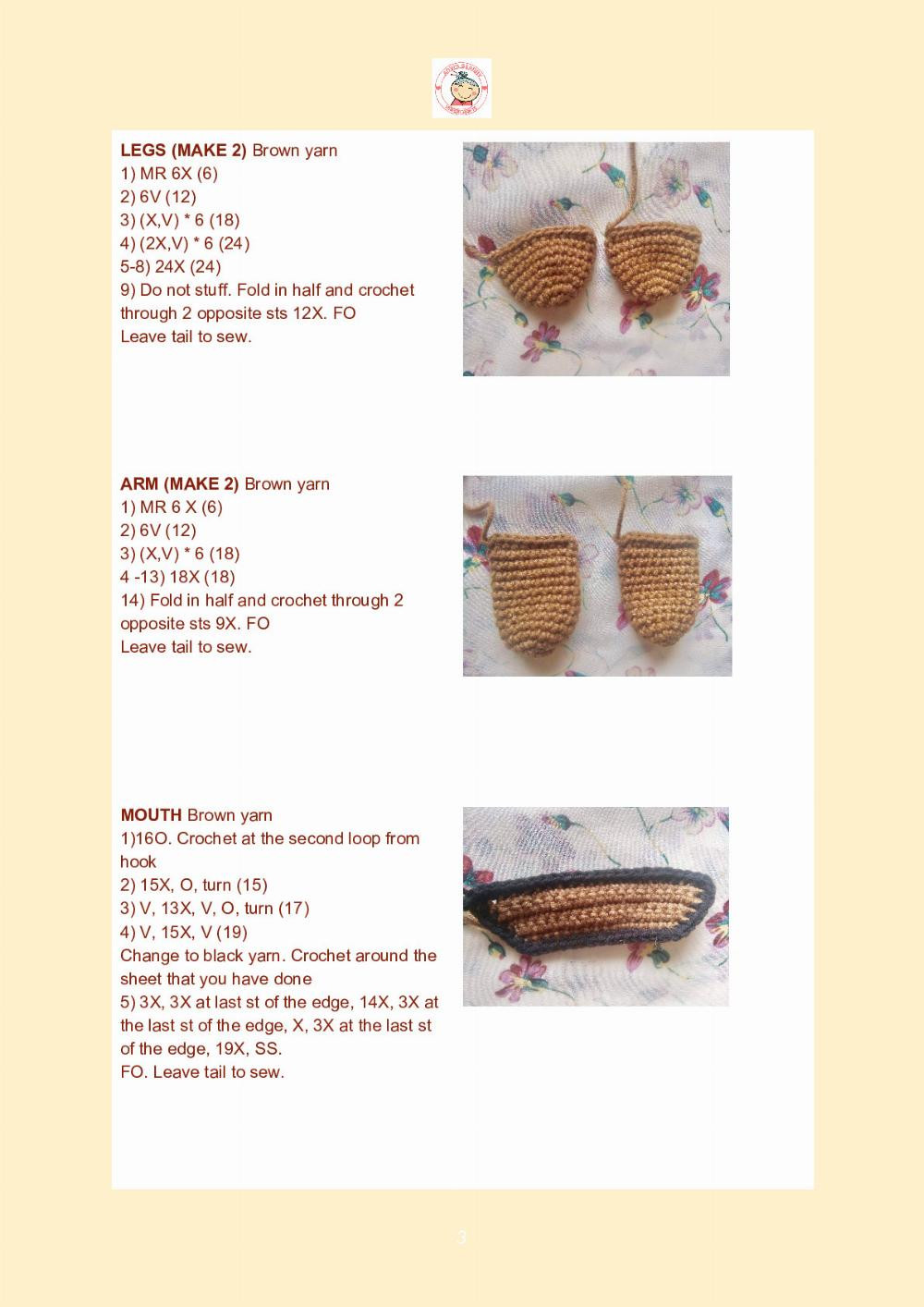 ANVI’S GRANNY HANDICRAFTS crochet pattern #08 shooky bts