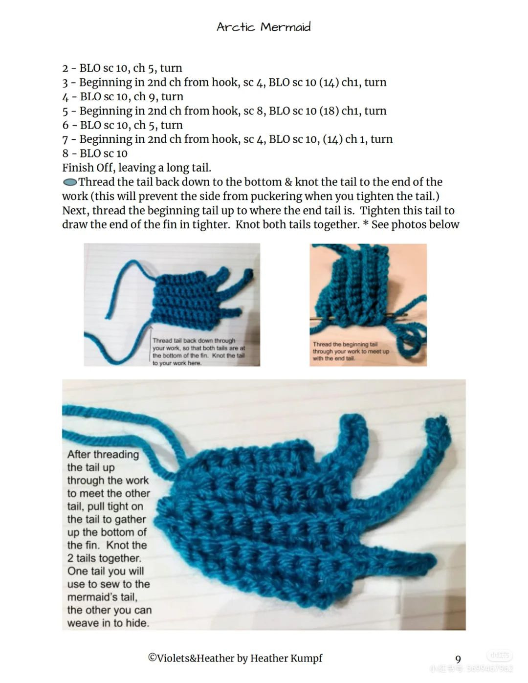 arctic mermaid crochet pattern