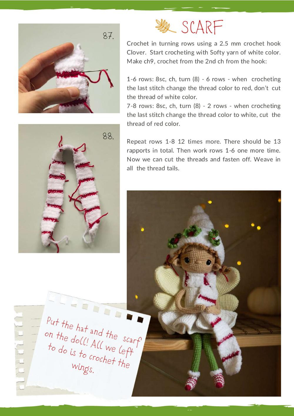 ASTRID, THE CHRISTMAS FAIRY Crochet toy pattern