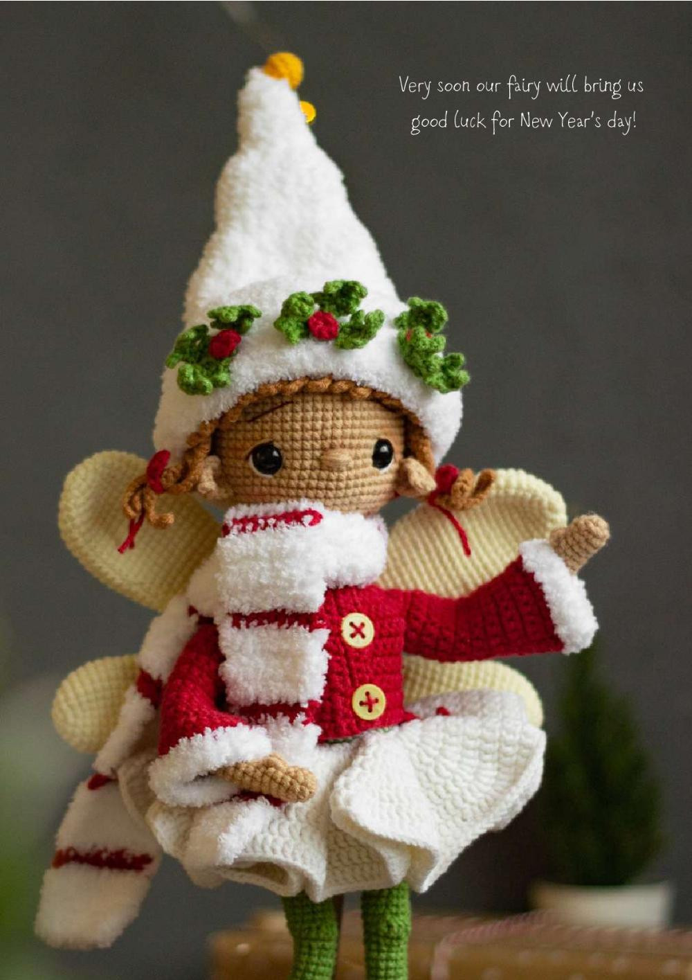 ASTRID, THE CHRISTMAS FAIRY Crochet toy pattern