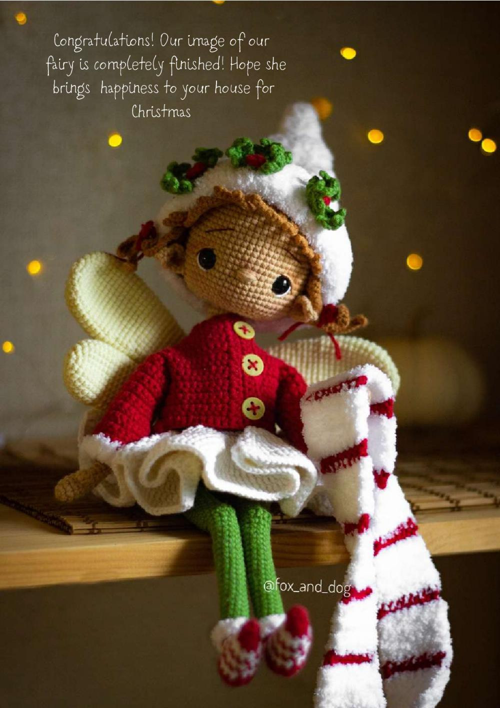 ASTRID, THE CHRISTMAS FAIRY Crochet toy pattern